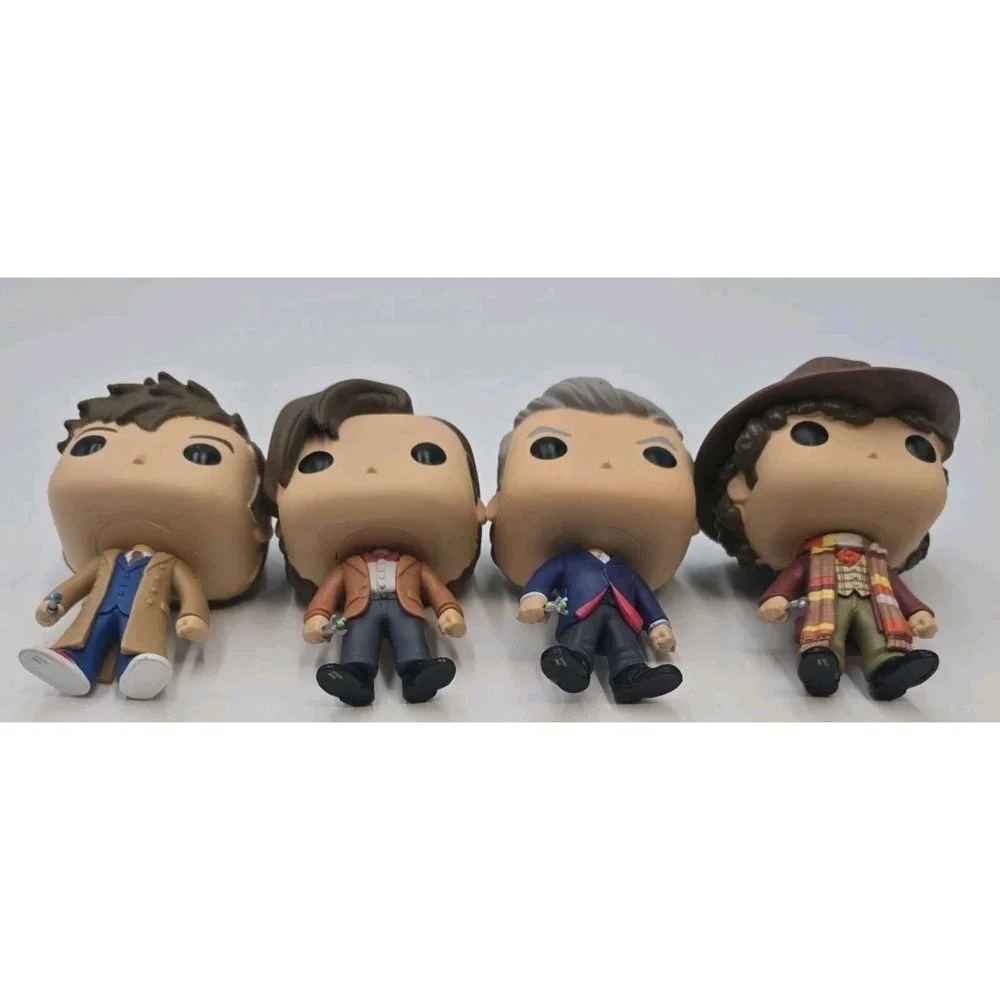 Funko Pop Doctor Who Vinyl Figures Lot of 4 Doctors BBC TV Collectible Loose